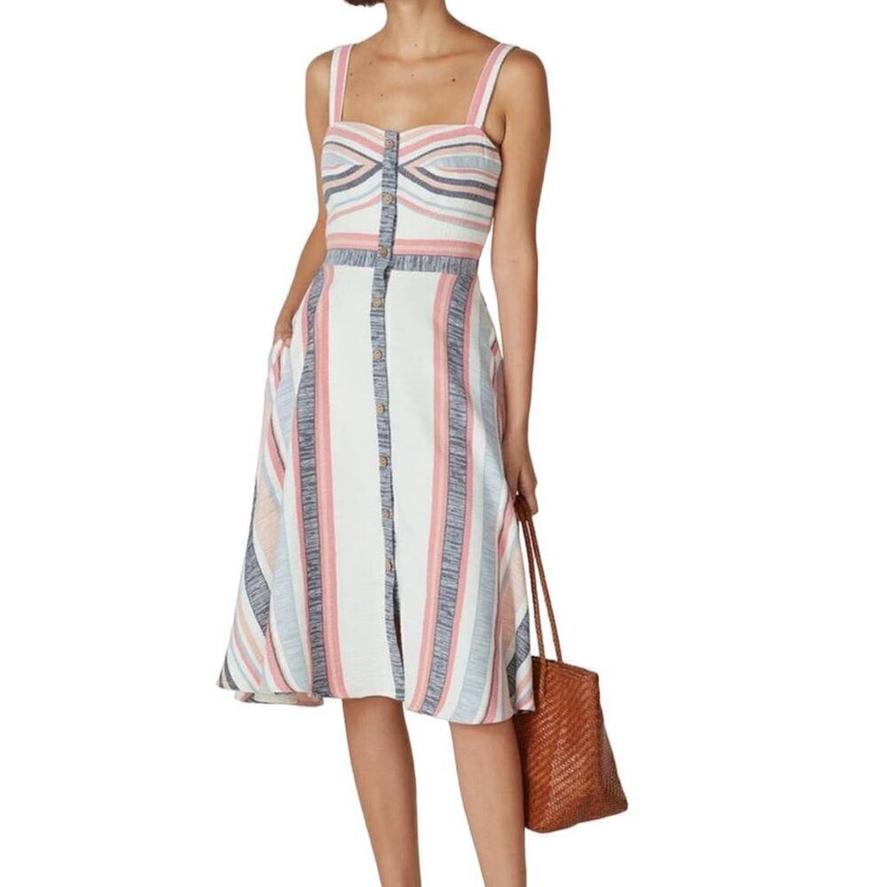 Slate & Willow Women's Size 4 Sleeveless Striped Dress